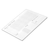 Maandelijkse Habit Tracker - Modern minimalist Not Notitieblok (Schuin)