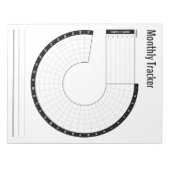 Maandelijkse Habit Tracker Notitieblok (Voorkant)