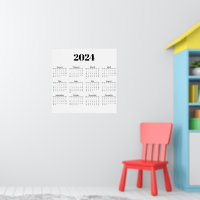 Maandelijkse kalender 2024 | Elke achtergrond