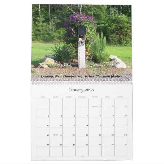 Maandelijkse kalender afbeelding 2007 (Jan 2026)