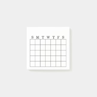 Maandelijkse kalender/Habit Tracker Post-it Nota Post-it® Notes