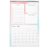 Maandelijkse kalender voor grafische Waterverf (Jan 2026)