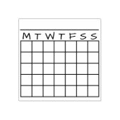 Maandelijkse kalender voor Habit Tracker Journalin Rubberstempel (Afrduk)