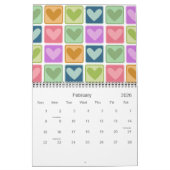 Maandelijkse kalender voor standaard patronen 2011 (Feb 2026)