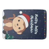 Maandelijkse kerstdagen winterdieren badmat (Voorkant)