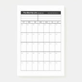 Maandelijkse Life Planner Post-it® Notes (Voorkant)