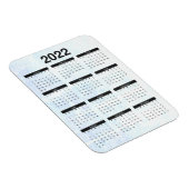 Maandelijkse Magnet van de Kalender van 2022 Gestr Magneet (Rechterzijde)
