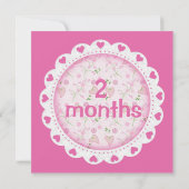 Maandelijkse mijlpaalmarkeringen voor babymeisjes (Achterkant)