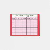 Maandelijkse Planner Organizer Post-it® Notes (Voorkant)