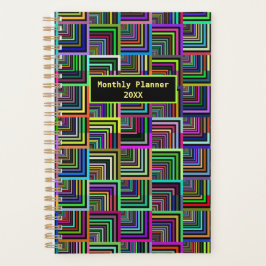 Maandelijkse planning voor rechterhoeken planner