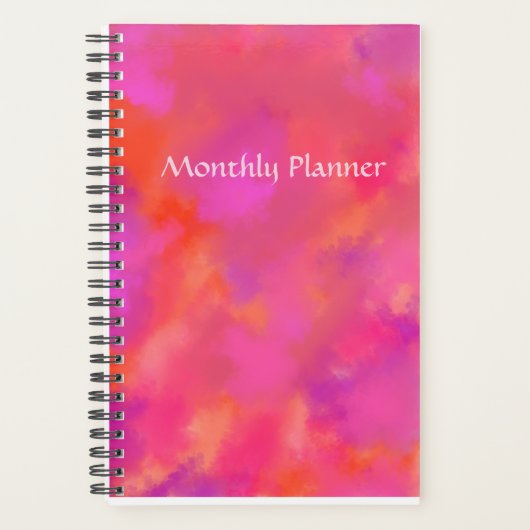 Maandelijkse planning voor Sky exploding Planner (Voorkant)