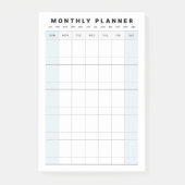 Maandelijkse Studie Planner Post-it® Notes (Voorkant)