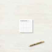 Maandelijkse Studie Planner Post-it® Notes (Op bureau)