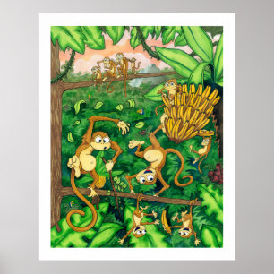 Maandelijkse tijd #2 - Dieren - 32 x 40 Poster