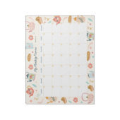 Maandelijkse verkapte planner Tea Party Notitieblok (Gedraaid)