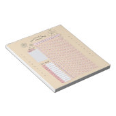 Maandelijkse Vrouw cyclus Vriendperiode Notitieblok (Schuin)