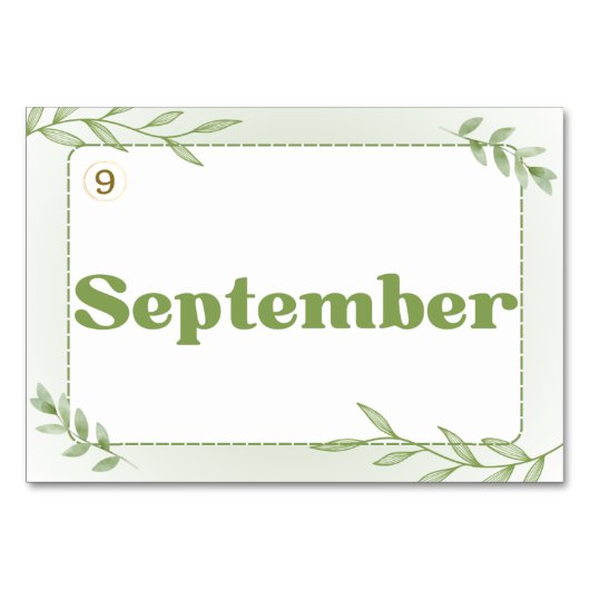 Maanden in het Chinees (Flash-Kaarten) Kaart (Achterkant)