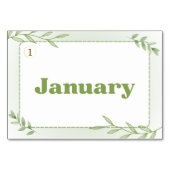 Maanden in het Japans (Flash Kaarten) Kaart (Achterkant)