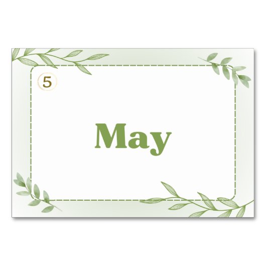 Maanden in het Japans (Flash Kaarten) Kaart (Achterkant)