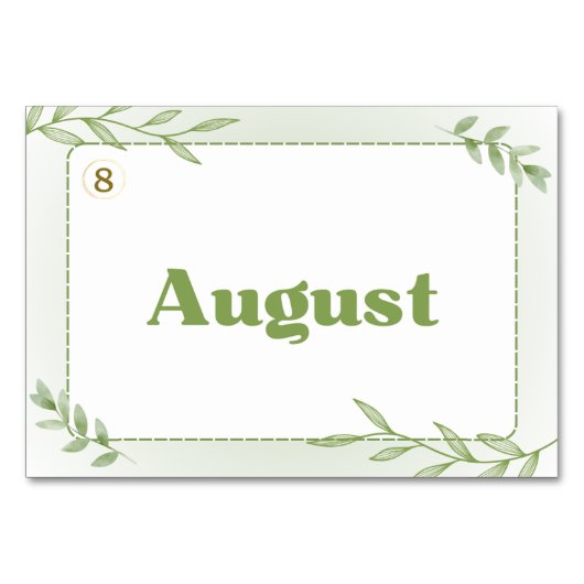 Maanden in het Japans (Flash Kaarten) Kaart (Achterkant)