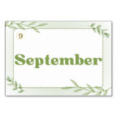 Maanden in Korean Hangul (Flash Kaarten) Kaart (Achterkant)