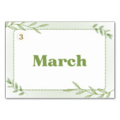 Maanden in Korean Hangul (Flash Kaarten) Kaart (Achterkant)