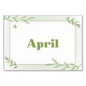 Maanden in Korean Hangul (Flash Kaarten) Kaart (Achterkant)