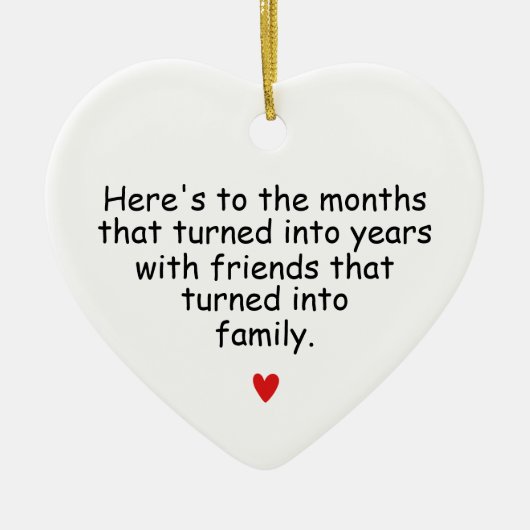 Maanden veranderd in jaren, vrienden wendde zich t keramisch ornament (Voorkant)