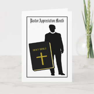 Maandkaart voor pastor bedankkaart