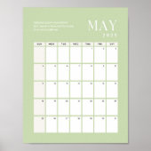 Maandkalender 2025 | mei poster (Voorkant)