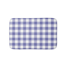 Maandroos Blauw Gingham Geruit Modern Patroon    