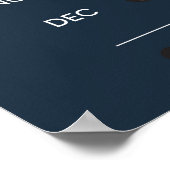 Maanfase planner voor een betere dag poster (Hoek)