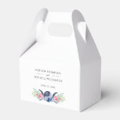 Maanfase Roze Rozen Bloemen Metafysische Bruiloft Bedankdoosjes (Achterkant)