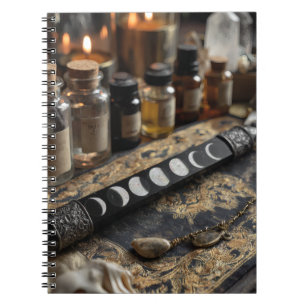 Maanfasen Alchemie Kaarsverlichte Notitieboek
