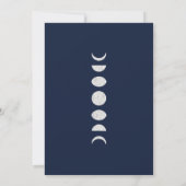 Maanfasen Blauwe Astrologie Hemels Engagement I Kaart (Achterkant)