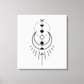 maanfasen lunar eclipse canvas afdruk (Voorkant)