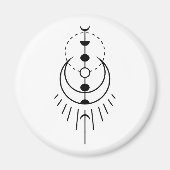 maanfasen lunar eclipse magneet (Voorkant)