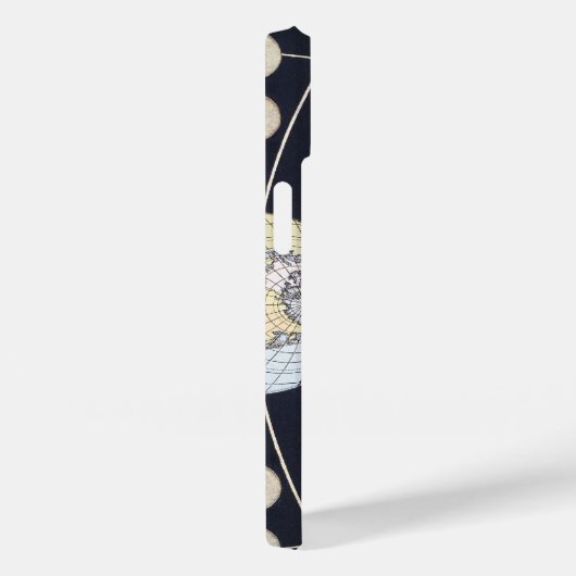 Maanfasen met aarde en zon, sterrenkunde Case-Mate iPhone case (Achterkant / Rechts)