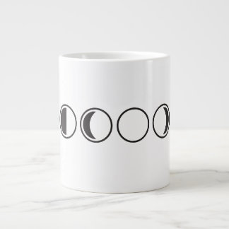 Maanfasen Minimalistische Lijnkunst Extra Grote Beker