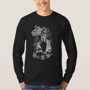 Maanfasen Mystieke Tatoeage Goth Goa Spirituele An T-shirt