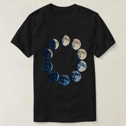 Maanfasen T-shirt (Design voorkant)