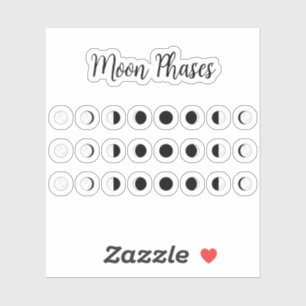Maanfasen Tracker Maancyclus Mini Bujo Planner Sticker