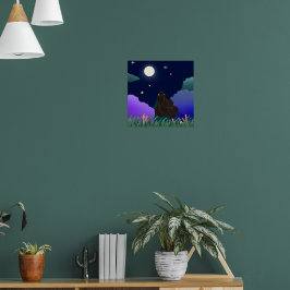 Maangedroomster Meisje Poster