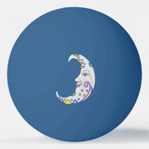 maangezicht Abstracte vormen meerdere kleuren Pingpongballen