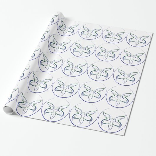 maangodin wiccan wican witchcraft pagan cadeaupapier (Uitgerold)