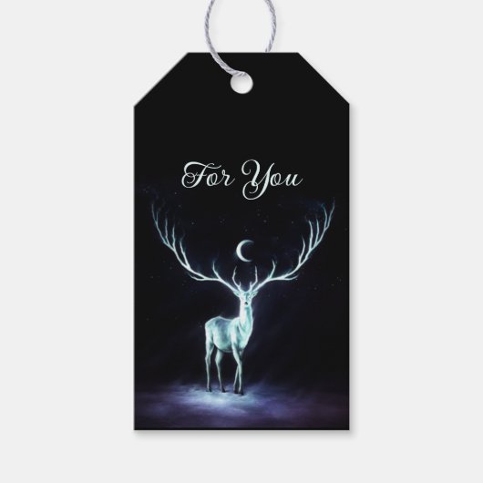 Maanhertenbeschermer Gepersonaliseerd Cadeaulabel (Voorkant)