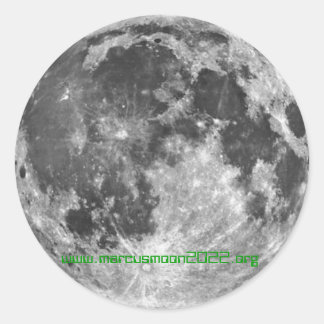 Maankolonie 2022 - Marcusmoon2022.org Ronde Sticker