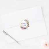Maankrans Ronde Sticker (Envelop)