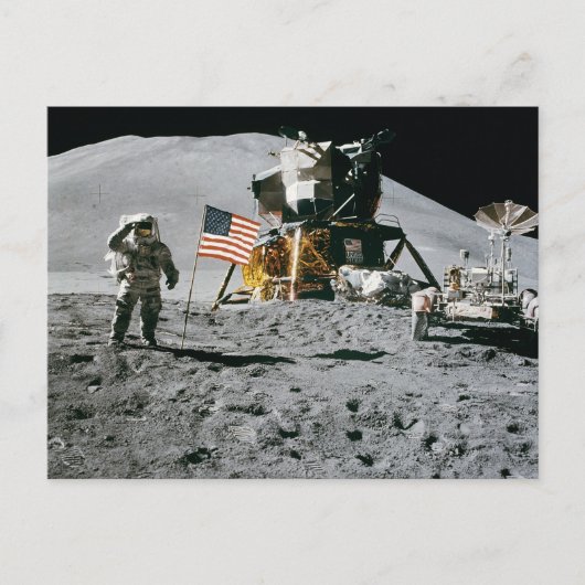 maanlanding apollo 15 longmodule nasa 1971 briefkaart (Voorkant)