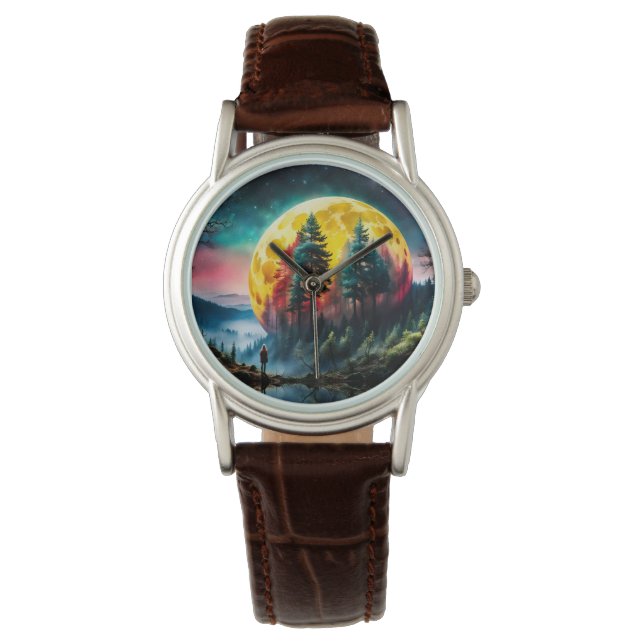 Maanlanding, de ondergaande maan horloge (Voorkant)